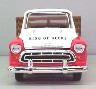 1957 Chevy Stakebed Pickup truck bank - Front View