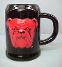 Black Red Dog Mug - Front View